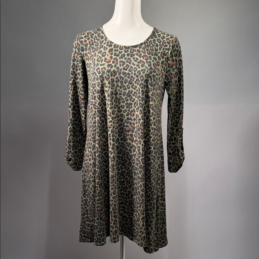Love, Fire Camouflage Animal print Patterned dress (rack9)